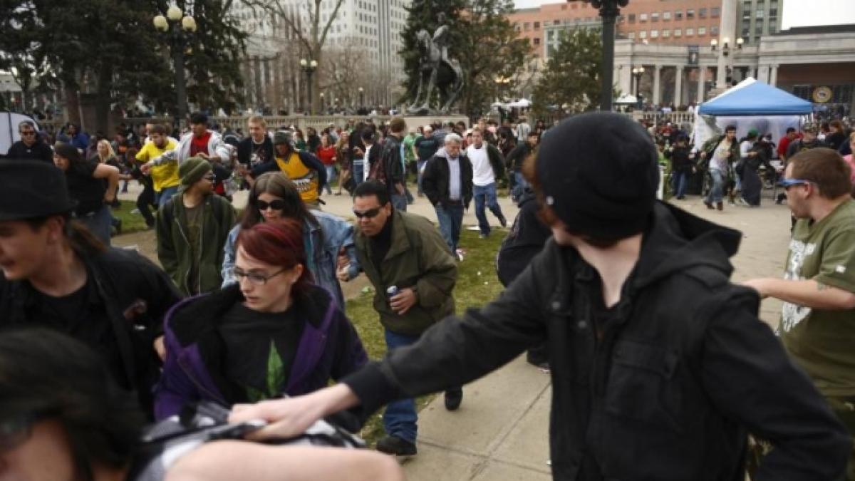 sua incident armat la o adunare a fumatorilor de marijuana