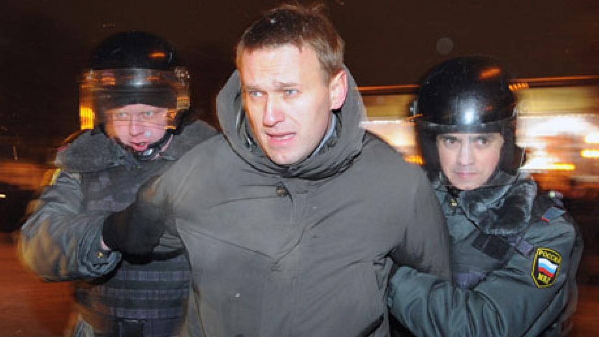 adversarul lui putin denunta un proces politic menit sa l excluda din viata politica