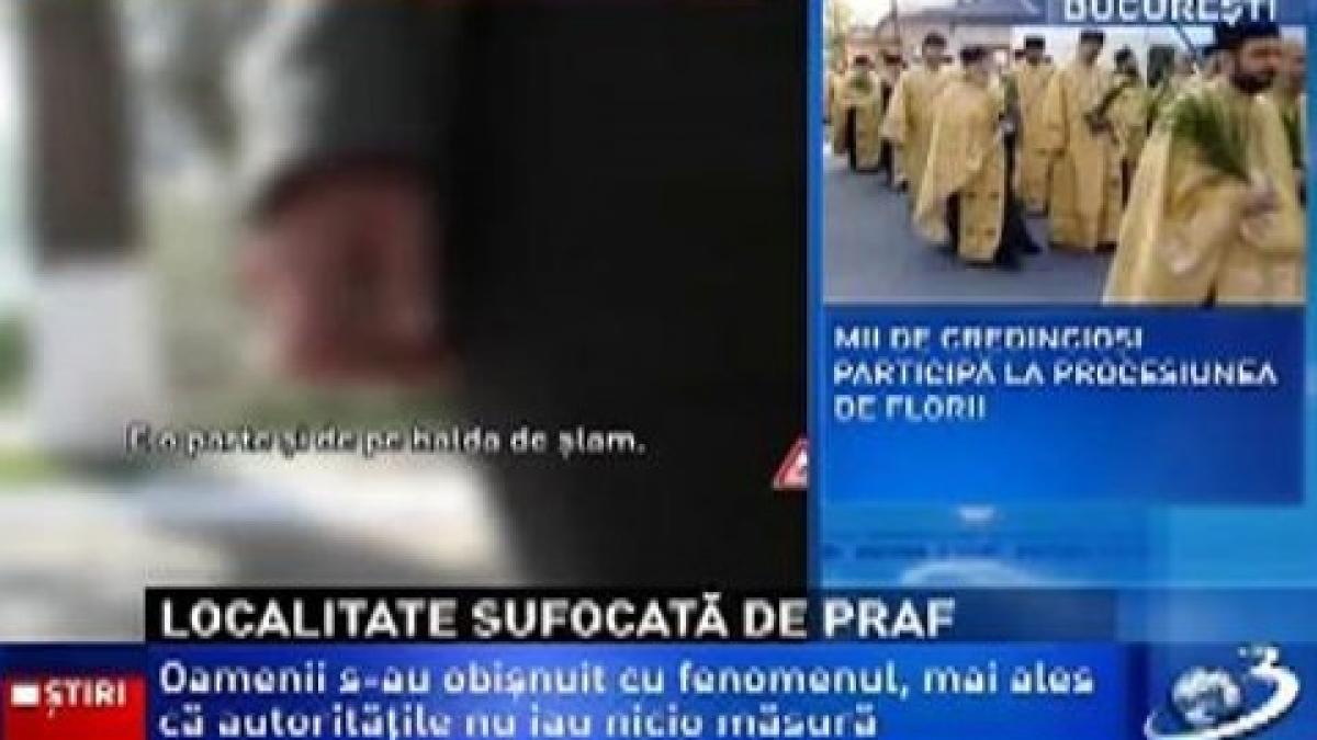 Romanian City choked by pollution. Every waft in the air scatters caustic soda