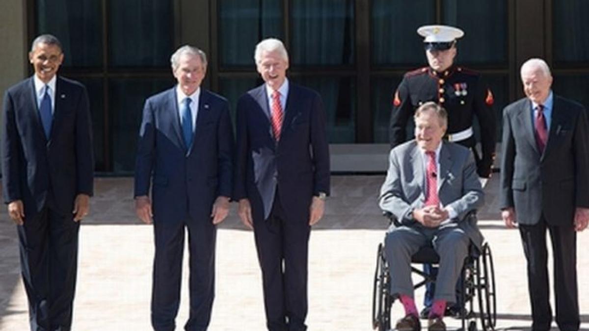 imagini de colectie cinci presedinti in viata ai sua surprinsi intr o fotografie