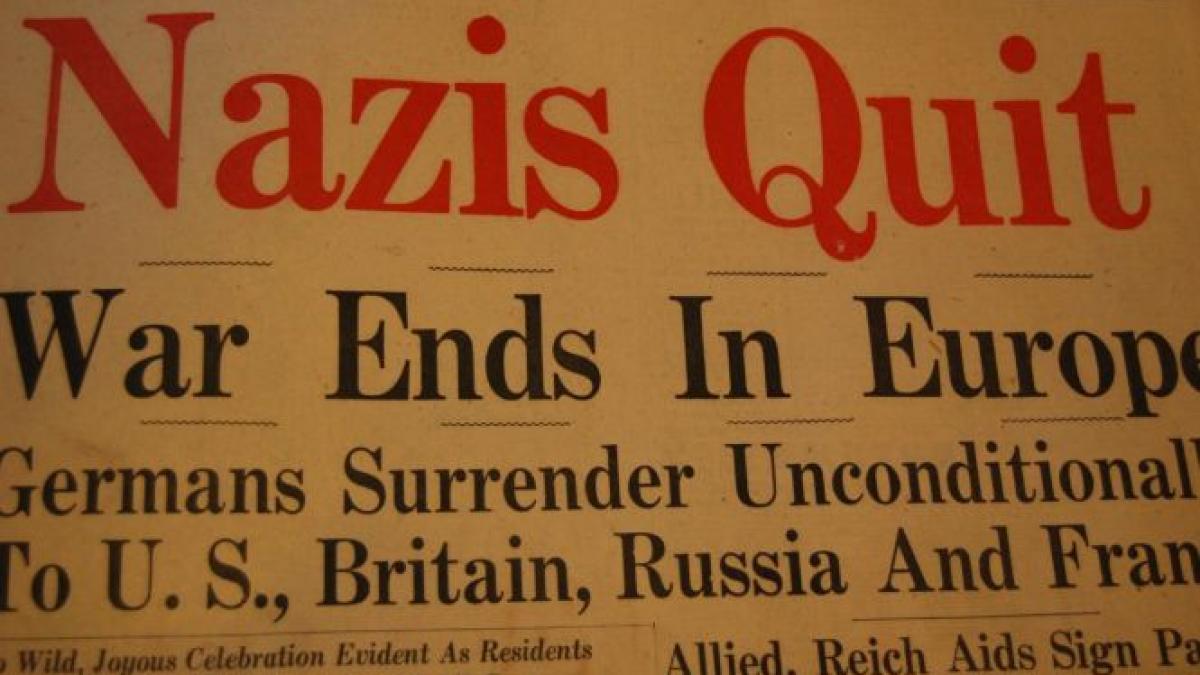 9 mai europa marcheaza sfarsitul celui de al doilea razboi mondial