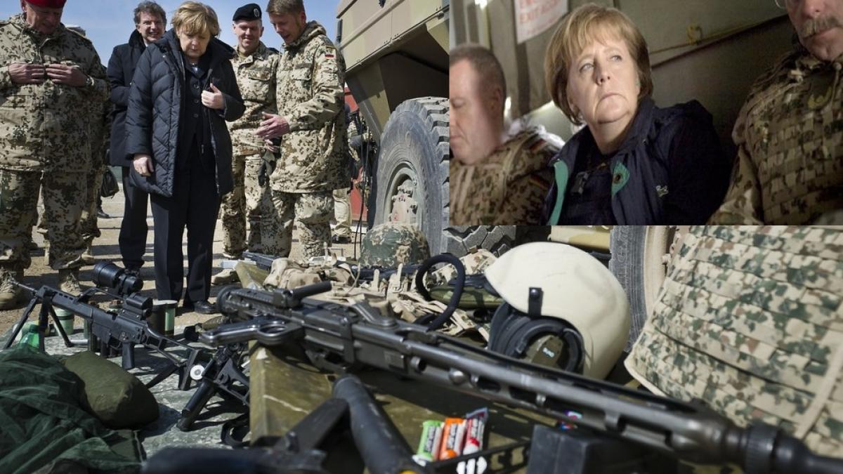 angela merkel intr o vizita surpriza in afganistan dupa moartea unui militar german