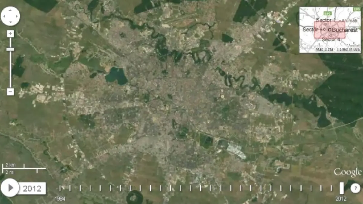 timelapse cel mai nou proiect al google si nasa pentru vizualizarea evolutiei unor zone de pe glob