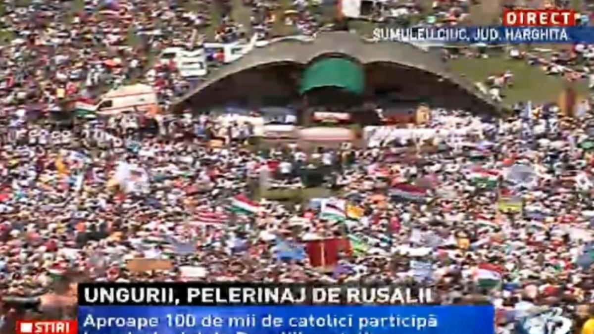presedintele ungariei participa la pelerinajul de rusalii catolice de la sumuleu ciuc
