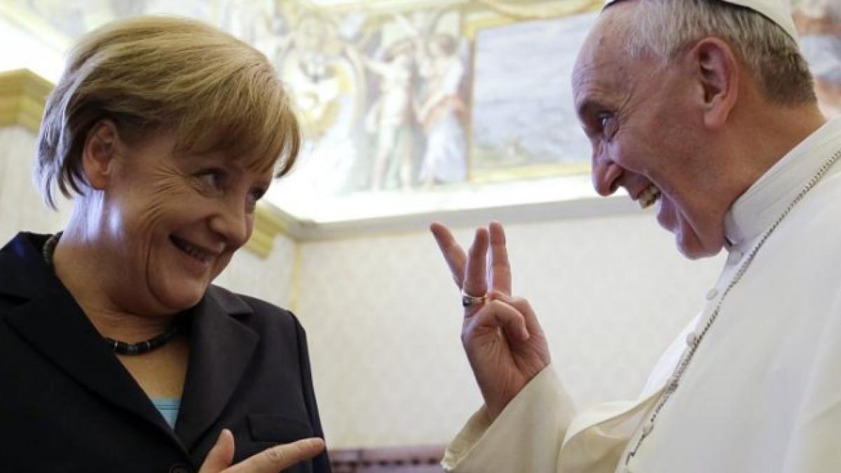 angela merkel a cerut papei francisc sa sustina masurile de austeritate