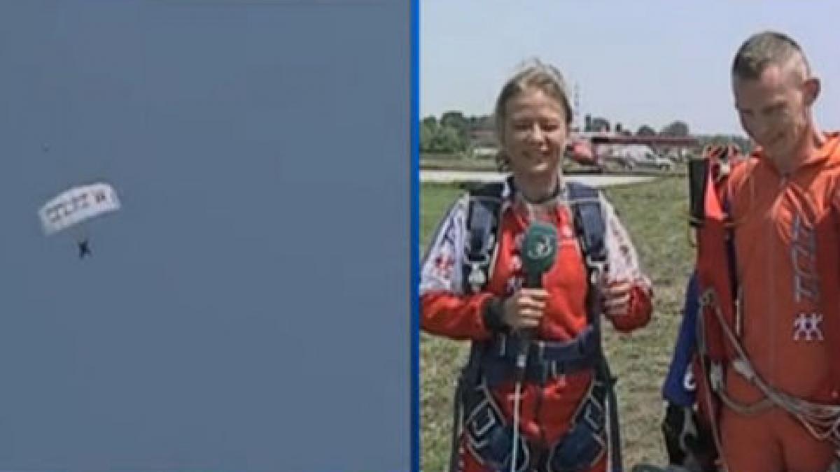 adrenalina si cer fara limite sonia simionov la festivalul de parasutism