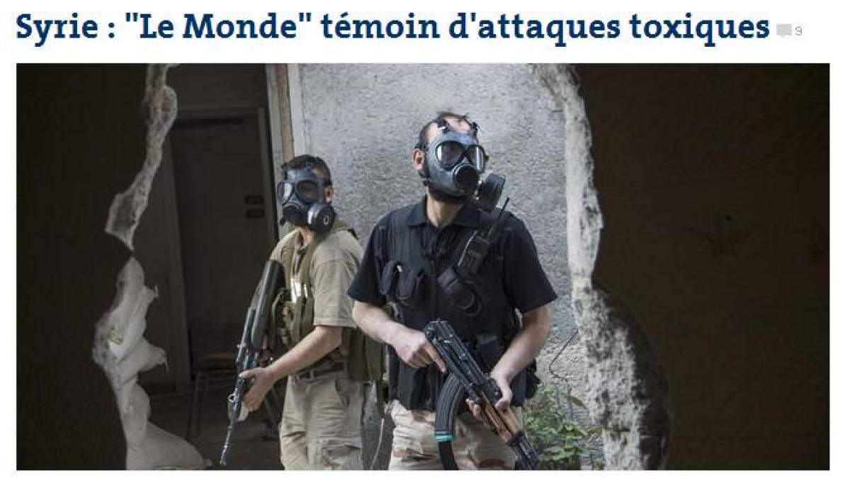 le monde armata siriana a folosit arme chimice impotriva rebelilor