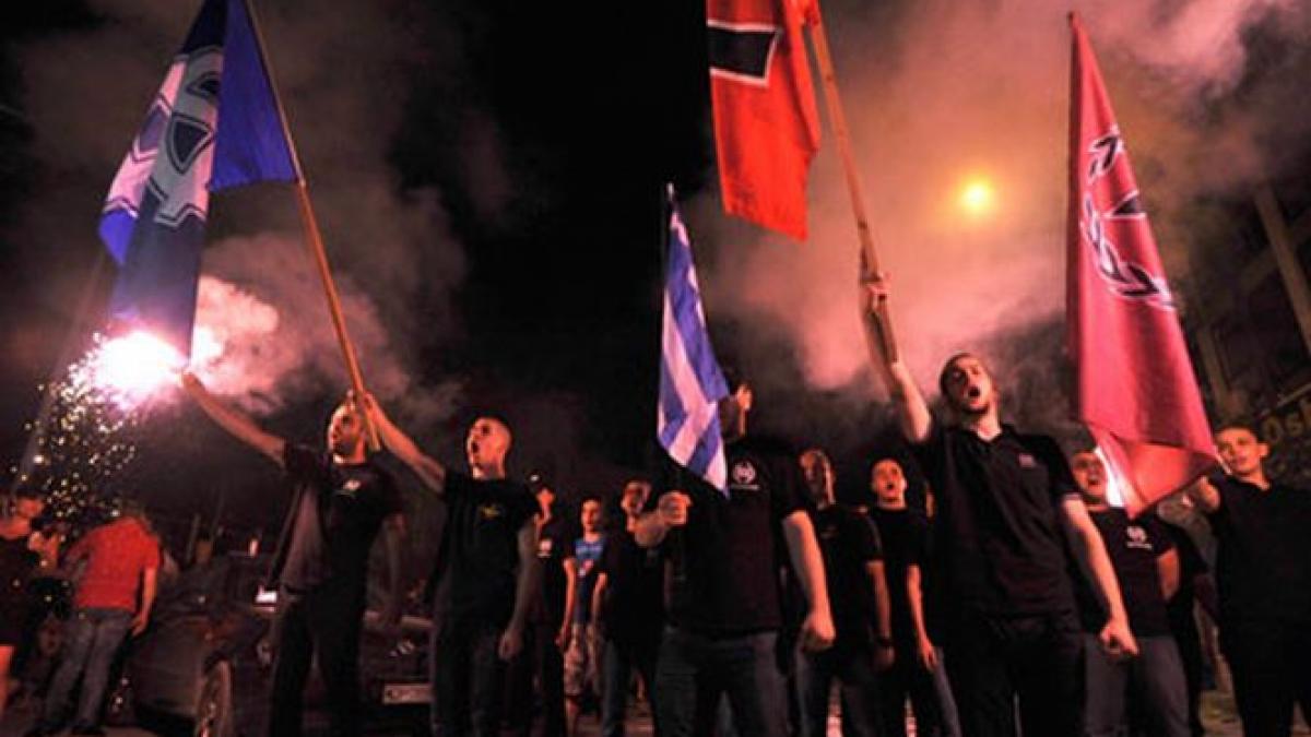 neonazistii greci au marsaluit in centrul atenei