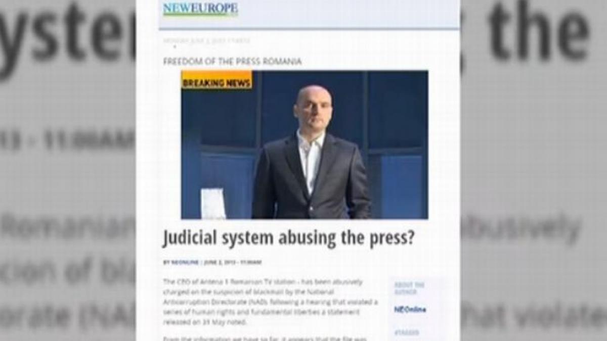 ce relateaza presa internationala despre arestarea lui sorin alexandrescu