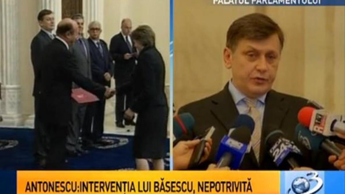 crin antonescu interventia lui traian basescu a fost nepotrivita
