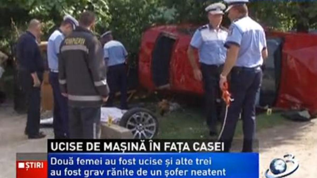 tragedie in dambovita doua femei au fost ucise in fata casei de o masina care le a lovit in plin