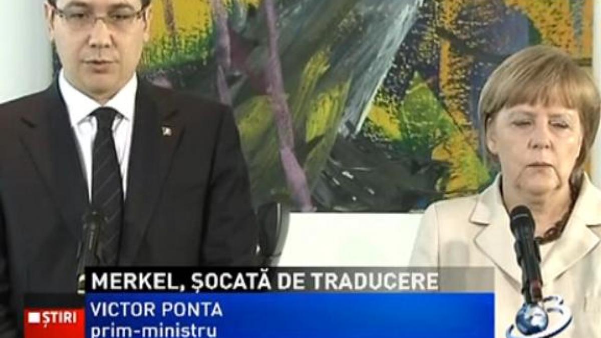 intalnirea lui victor ponta cu angela merkel se putea incheia prost din cauza unei erori de