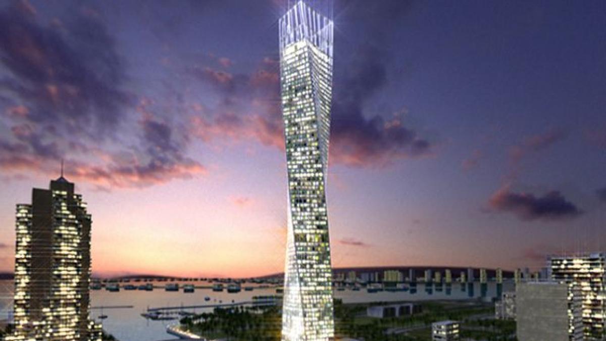 cel mai inalt si spectaculos bloc rasucit din lume inaugurat in dubai