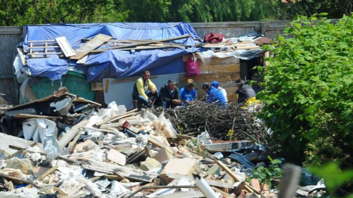 50 de romani au ocupat cu forta un stadion din londra pe care l au transformat intr un oras de