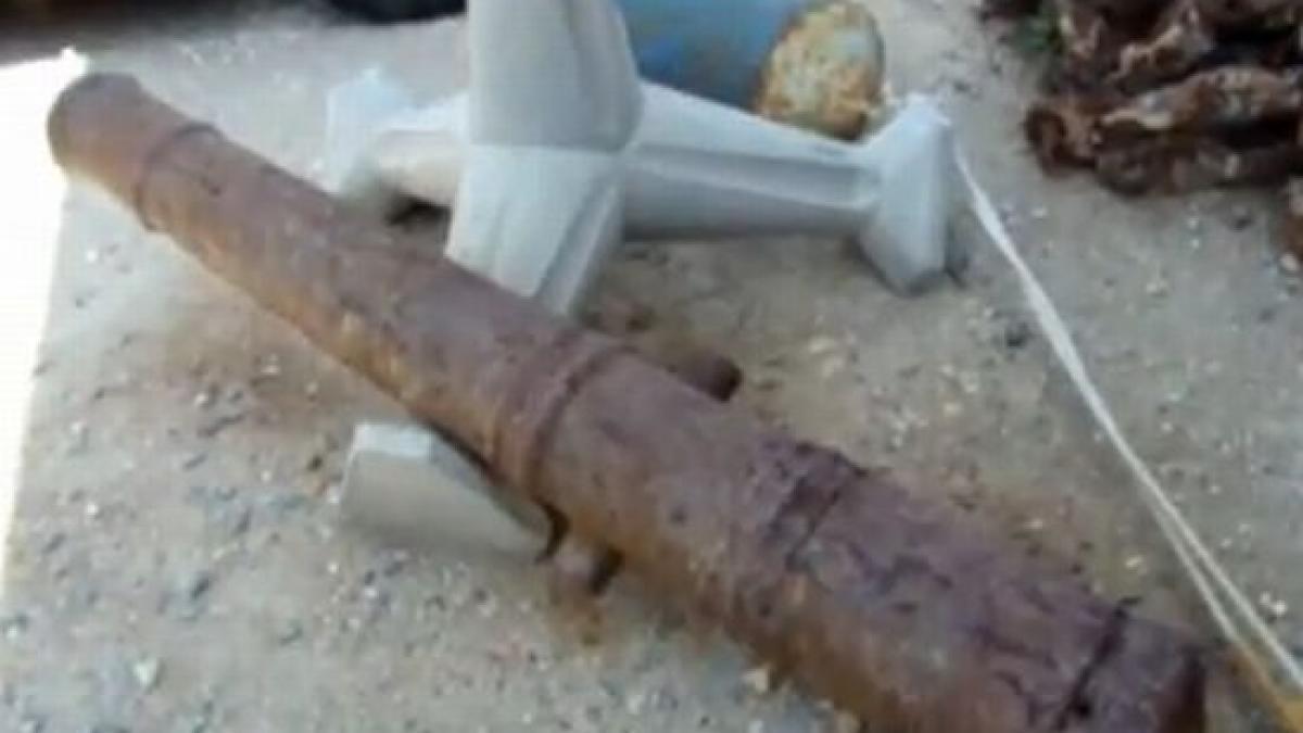 un tun bizantin a fost descoperit in curtea unui barbat din localitatea 2 mai