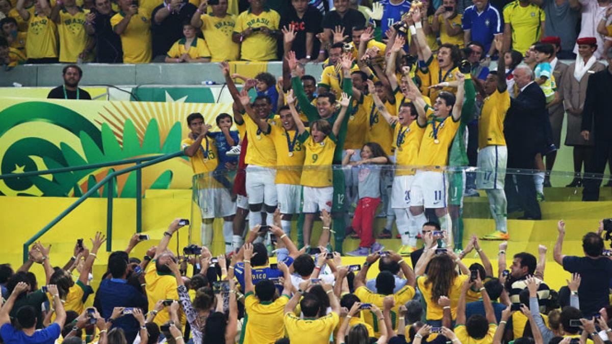brazilia a castigat cupa confederatiilor dupa 3 0 in finala cu spania