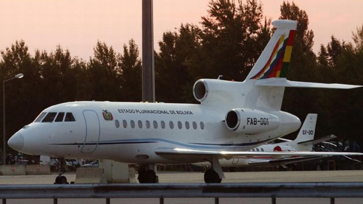 avionul presedintelui bolivian are verde pentru la paz spania a oferit dreptul de survol