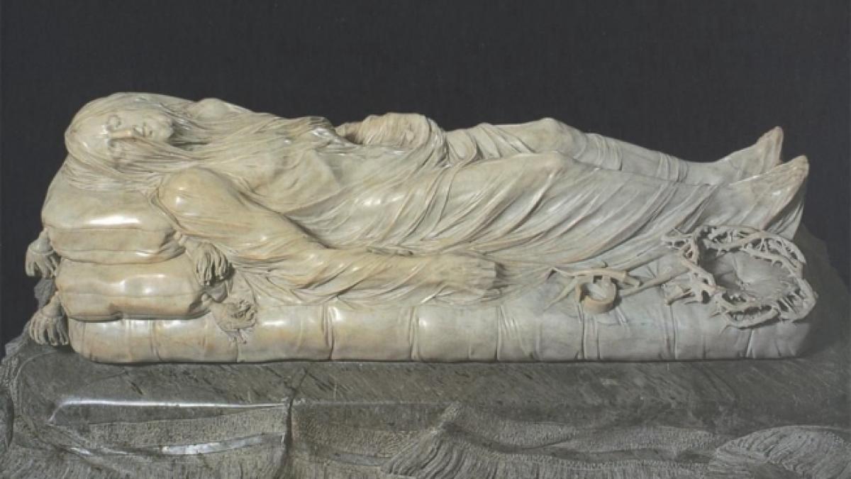 O statuie a lui Isus va fi prezentată într-o expoziţie cu opere de artă vandalizate