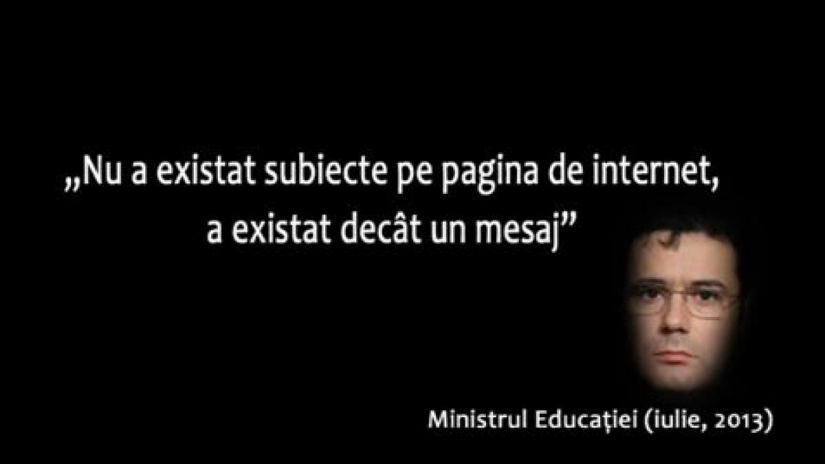 de ce este certat ministrul educatiei cu limba romana mircea badea pricopie e negativist din fire