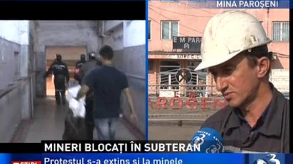 peste 500 de mineri s au blocat in subteran si cer ca premierul victor ponta sa mearga in valea