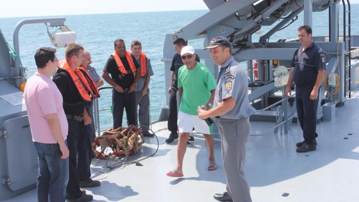 traian basescu vizita surpriza pe mare