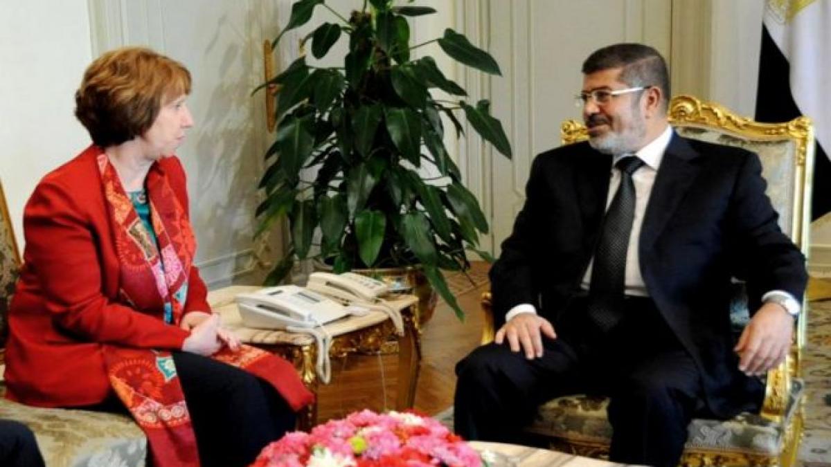 mohamed morsi a respins oferta de reconciliere nationala prezentata de catherine ashton