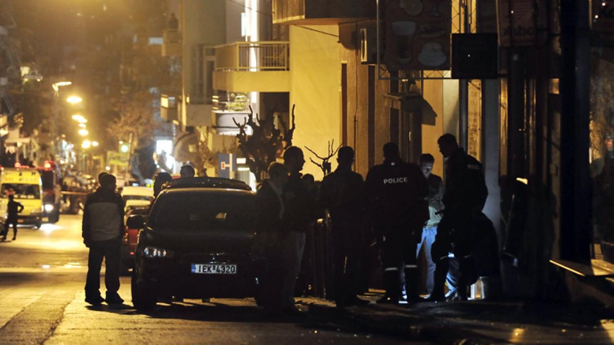 O persoană a fost rănită într-o explozie în centrul Atenei