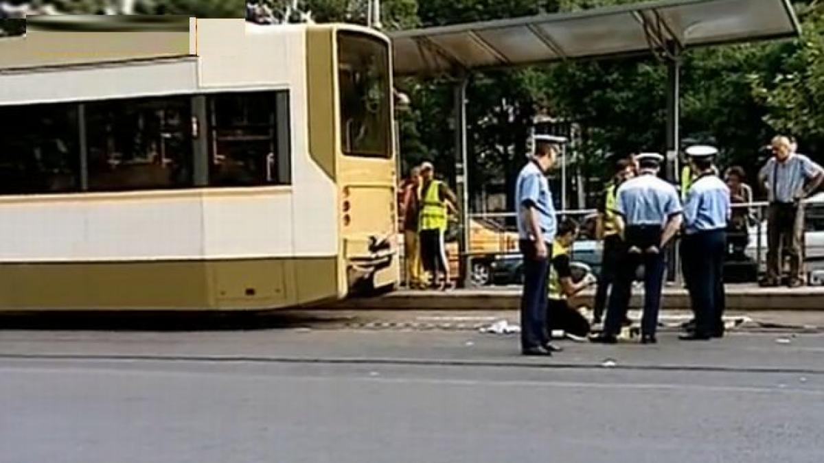 accident de tramvai in capitala politistii au gasit urme de bitum pe o sina din zona incidentului