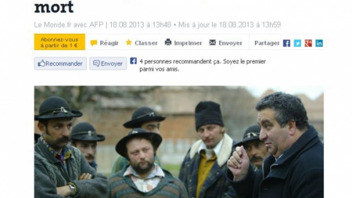 vestea ca florin cioaba a murit a ajuns peste hotare cum comenteaza presa straina nefericitul