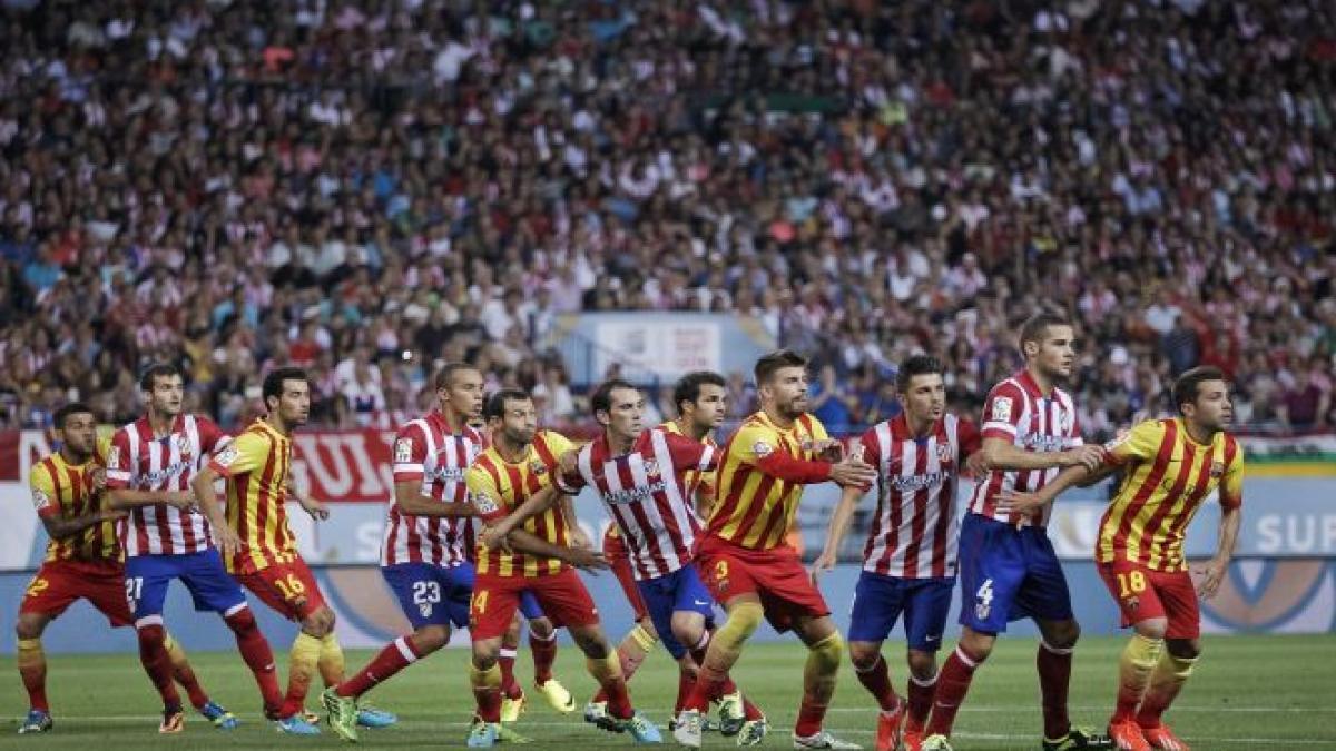 atletico madrid si fc barcelona au incheiat la egalitate scor 1 1 in meciul tur al supercupei
