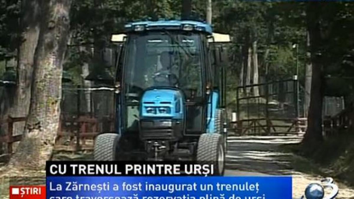 la zarnesti a fost inaugurat un trenulet care traverseaza rezervatia de ursi