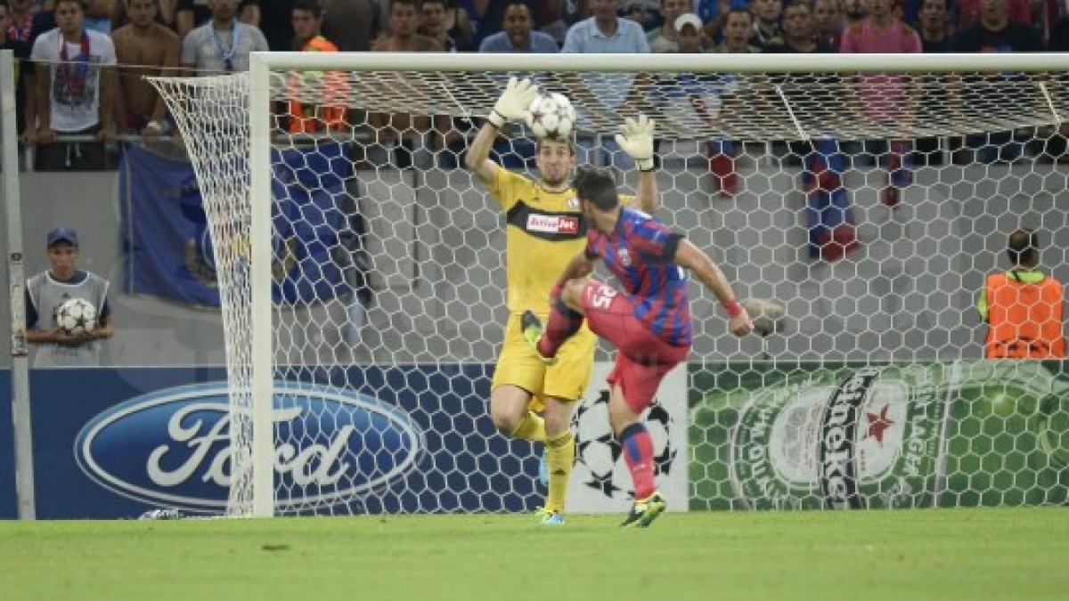 steaua in pericol sa piarda grupele ligii dupa 1 1 cu legia arsenal basel si austria viena ca si