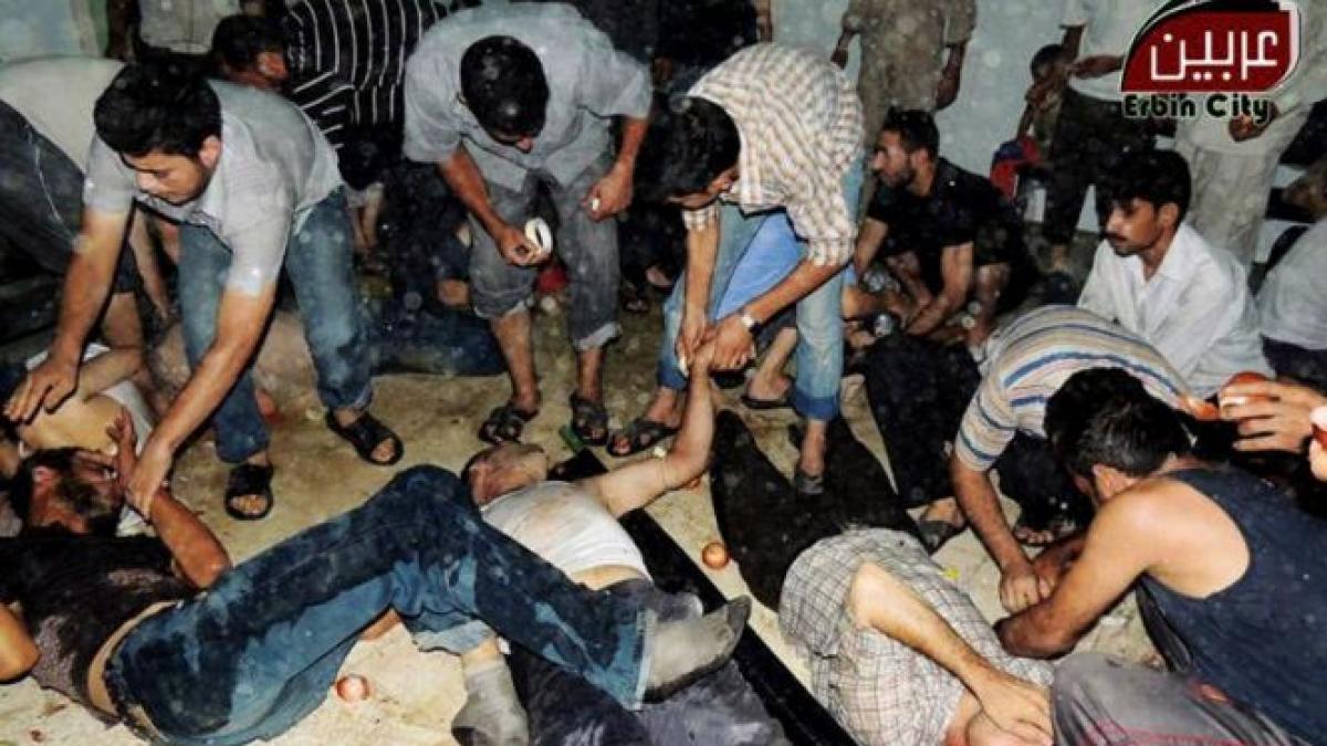 imagini socante cu victimele atacurilor cu arme chimice din siria