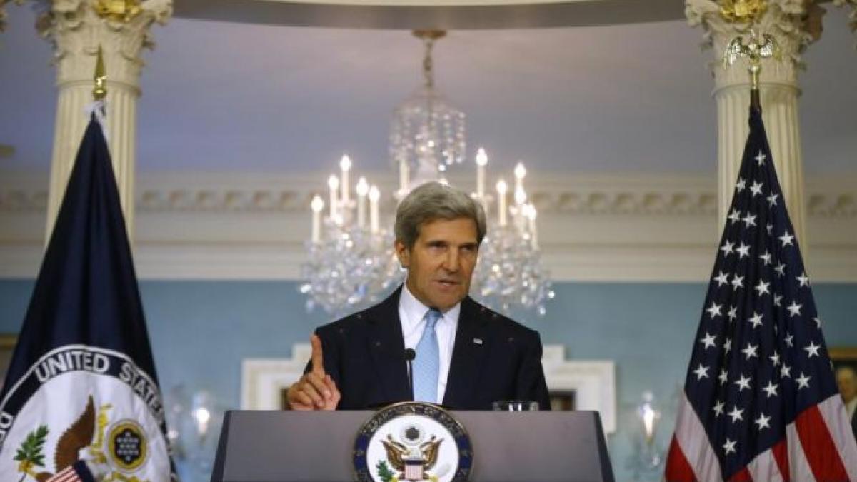 secretarul de stat american regimul sirian a folosit arme chimice