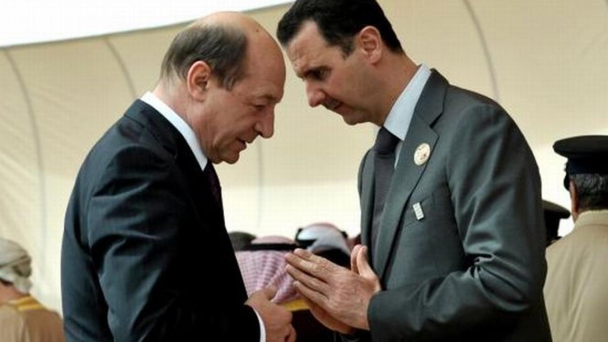 basescu intre sua si prietenia lui cu dictatorul sirian bashar al assad