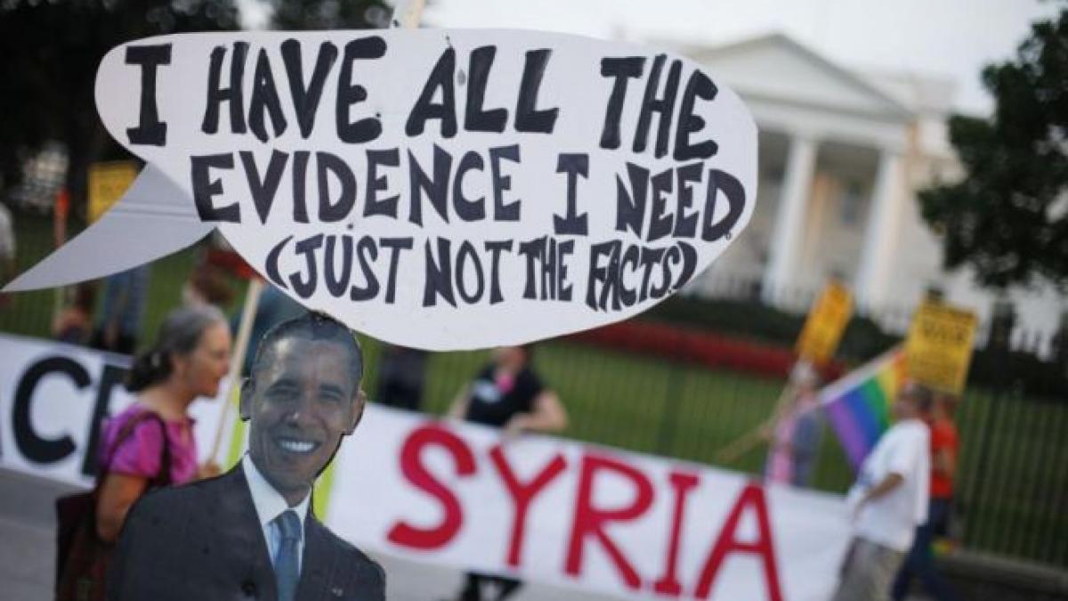 nu te atinge de siria proteste la casa alba inaintea discursului sustinut de obama