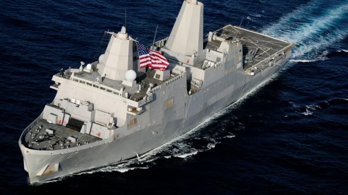 statele unite au mobilizat inca o nava in marea mediterana nava poate transporta patru elicoptere