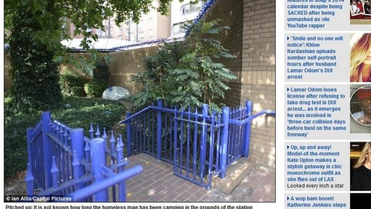 imaginea care i a infuriat extrem de tare pe englezi unde si a pus acest tigan cortul