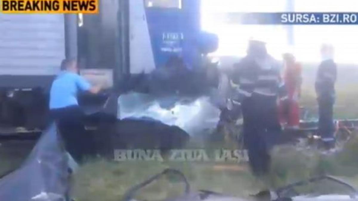 masina spulberata de tren la iasi toti pasagerii impreuna cu soferul au murit