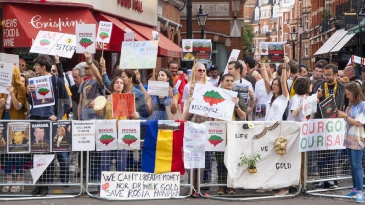 protestele pentru salvarea rosiei montane s au extins si in alte tari europene