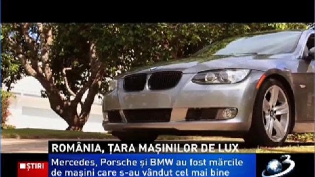 Romania, the country of luxury cars. The number of  top cars sold  in the first half of the year