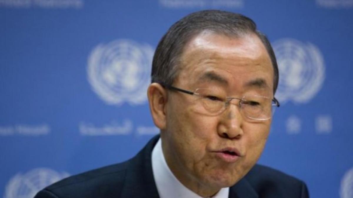 ban ki moon spera ca acordul pe tema armelor chimice va pune capat suferintelor din siria