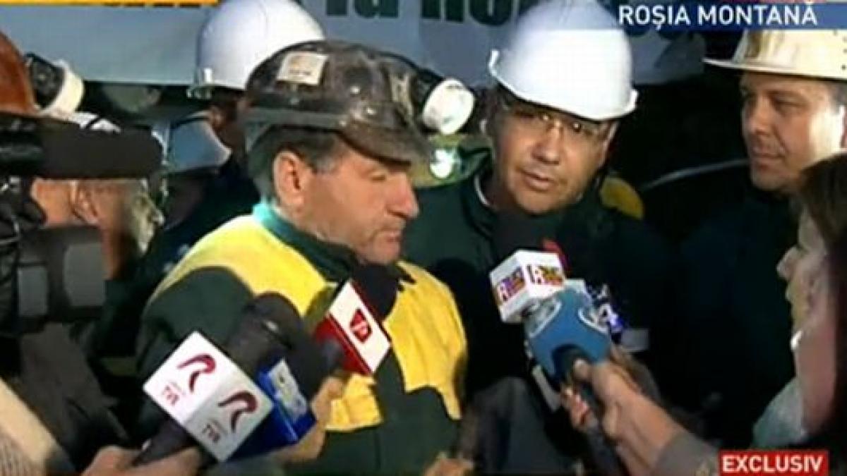 minerii de la rosia montana au iesit din subteran ponta oamenii astia au dreptul la viata