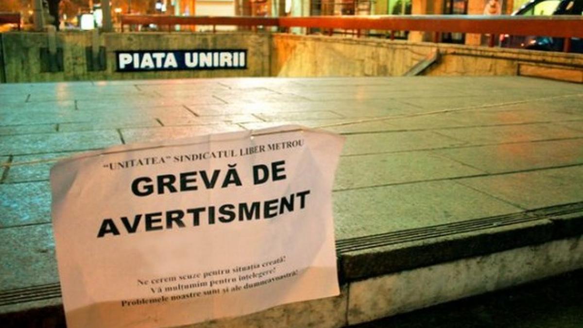 greva la metroul bucurestean angajatii metrorex ameninta cu greva generala pe 30 septembrie