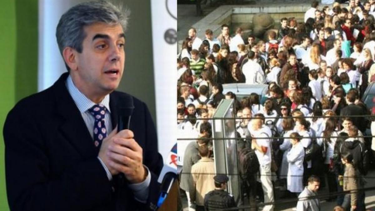 cadrele medicale protesteaza astazi in capitala ministrul sanatatii nu putem acorda 6 din pib