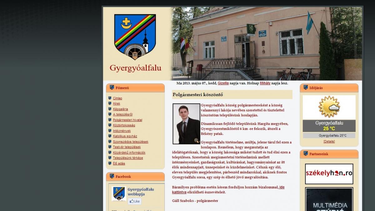 site ul unei primarii din harghita nu este in limba romana ce a patit primarul si cum a reactionat