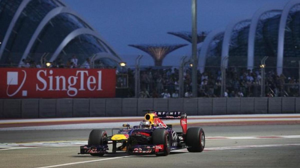 sebastian vettel va pleca din pole position in mp al statului singapore