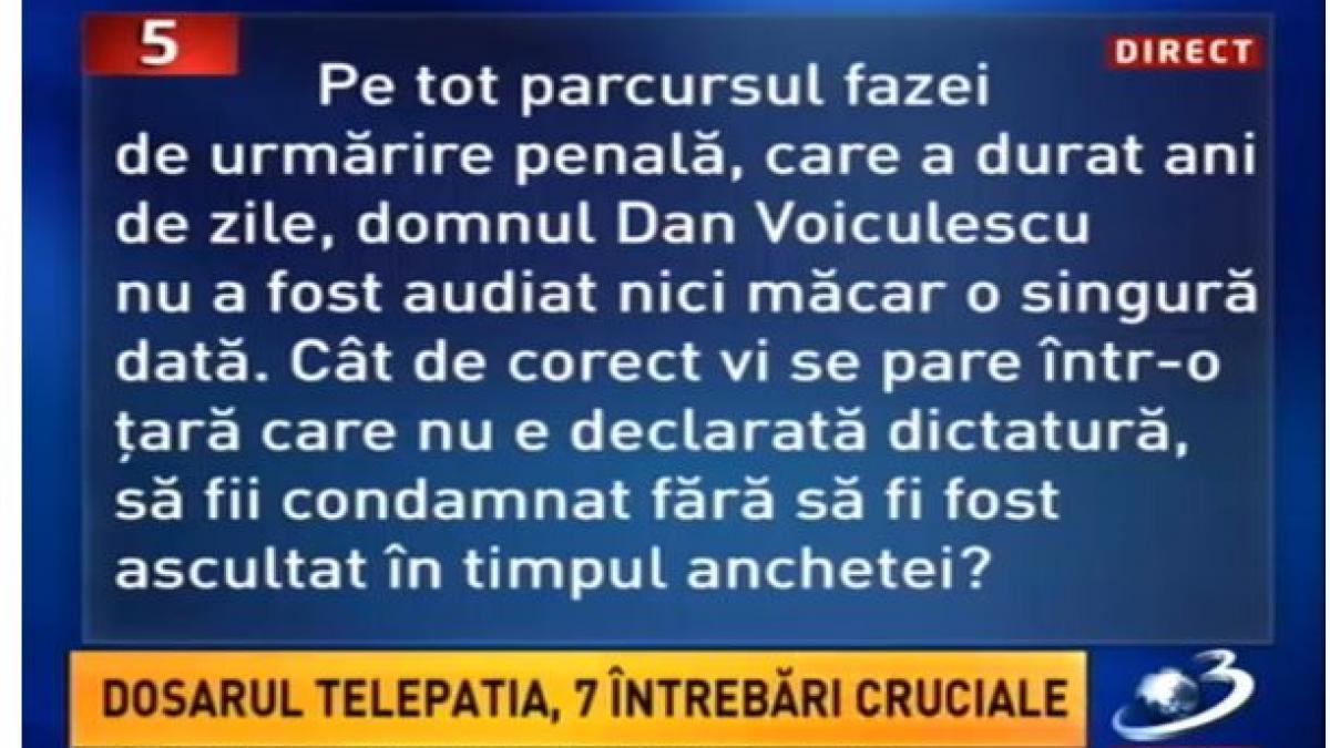 dan voiculescu nu a fost audiat nici macar o singura data pe tot parcursul fazei de urmarire penala