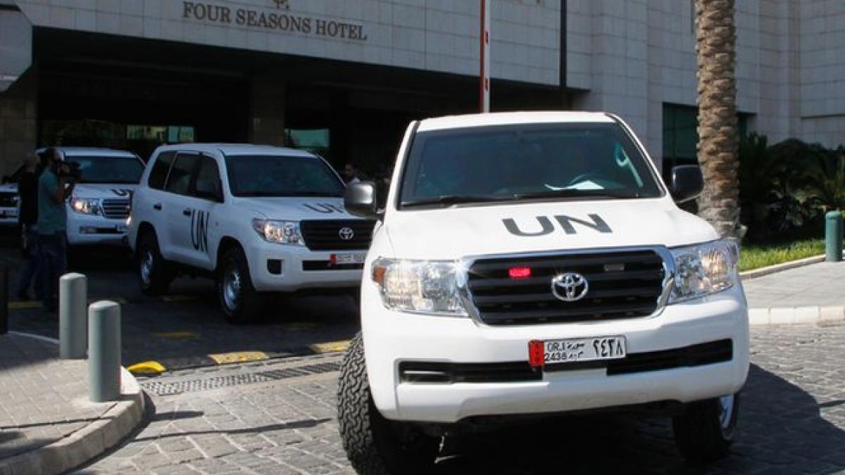 inspectorii de dezarmare chimica au intrat in siria