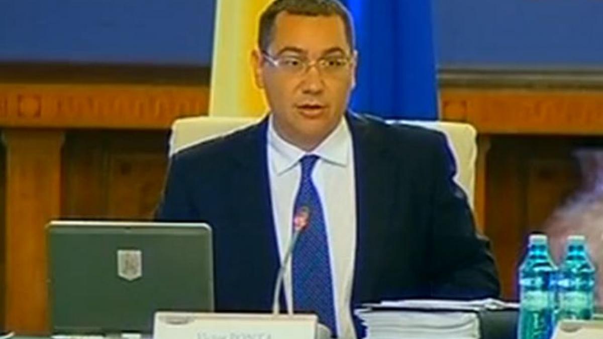 premierul ponta guvernul are probleme cu incasarile la buget